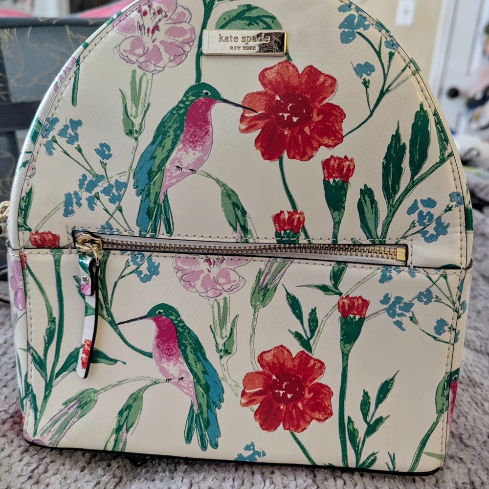 Kate Spade Floral Hummingbird Backpack